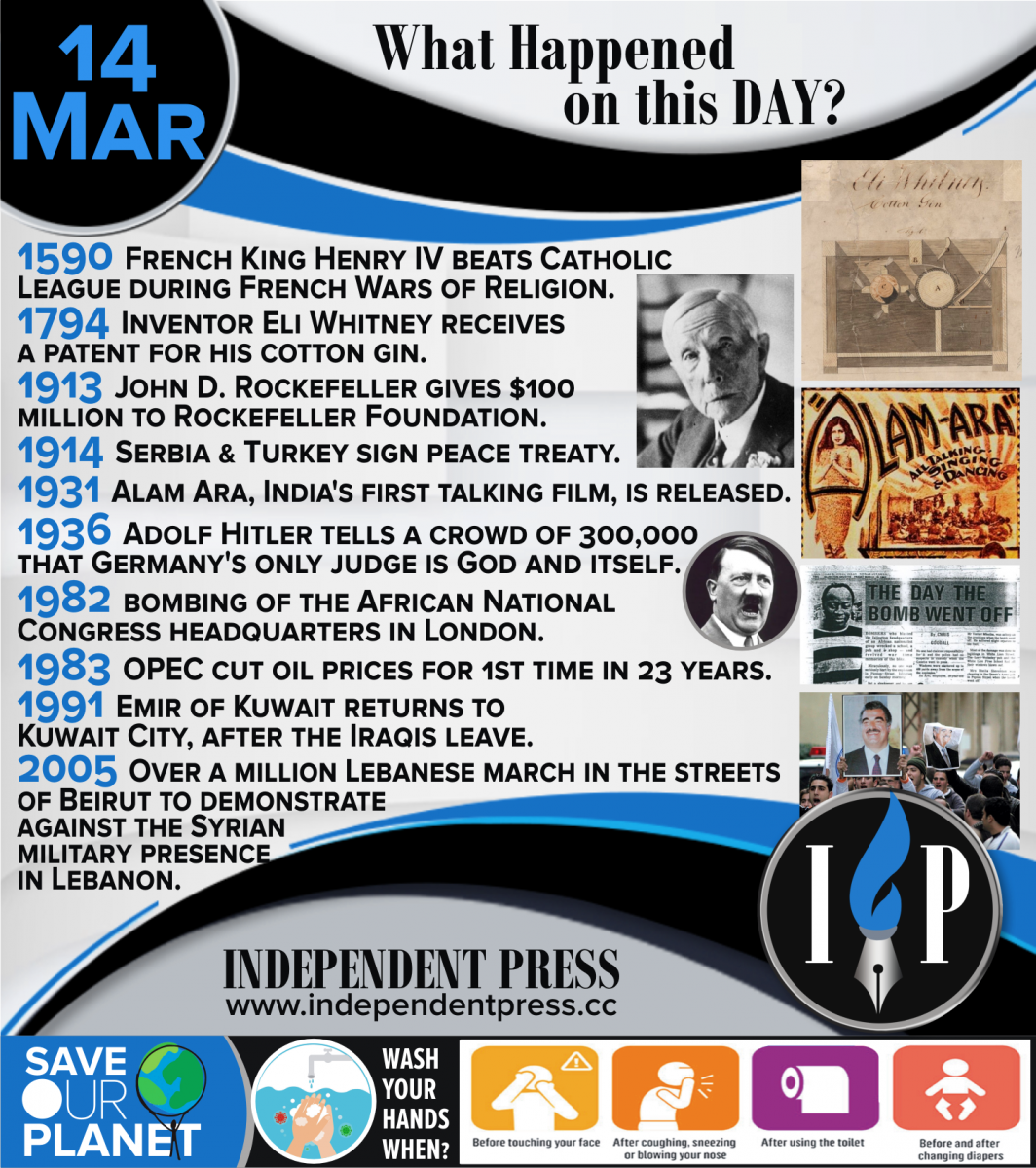 14 MARCH: WHAT HAPPENED ON THIS DAY?