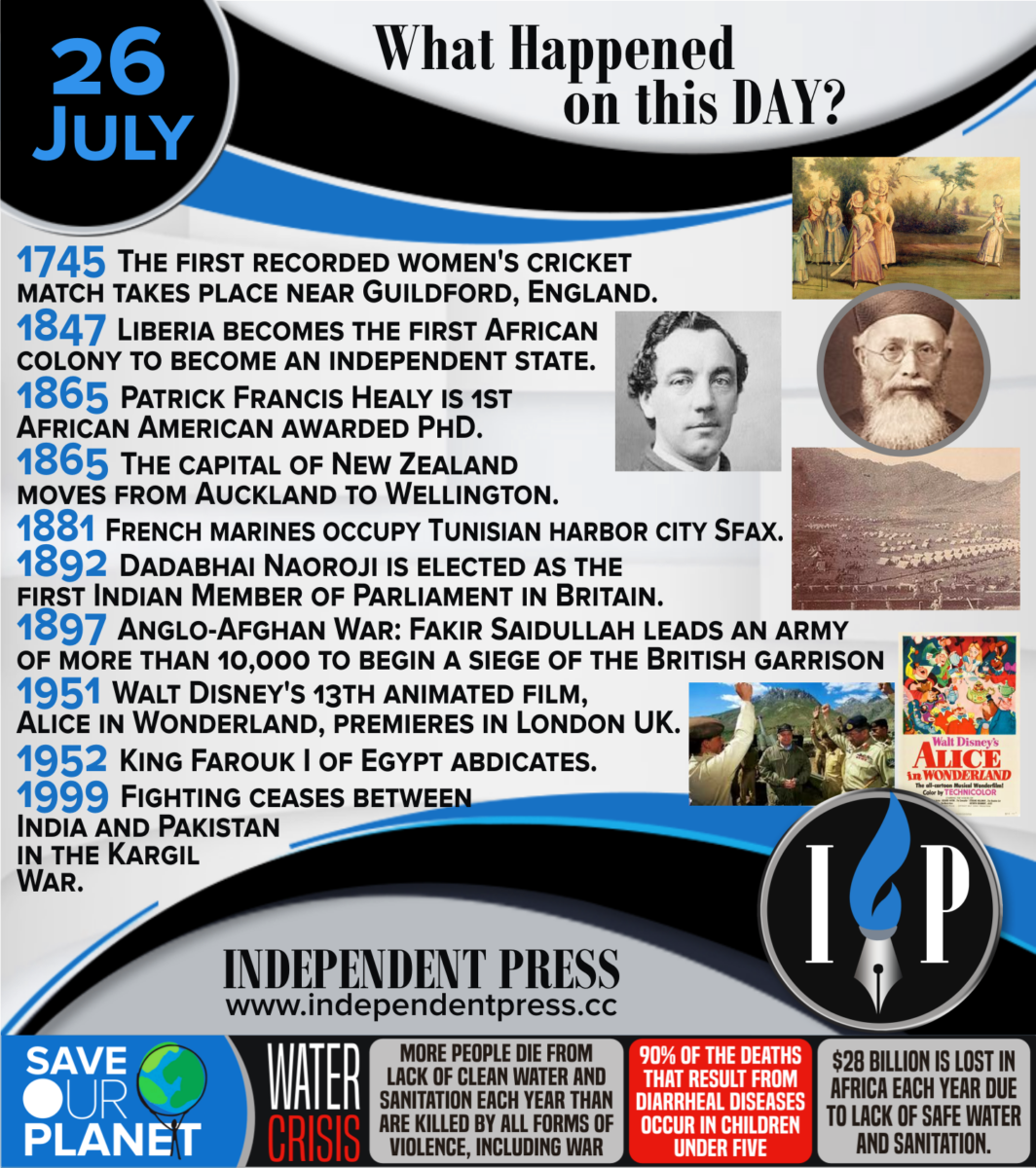 26 JULY: WHAT HAPPENED ON THIS DAY?