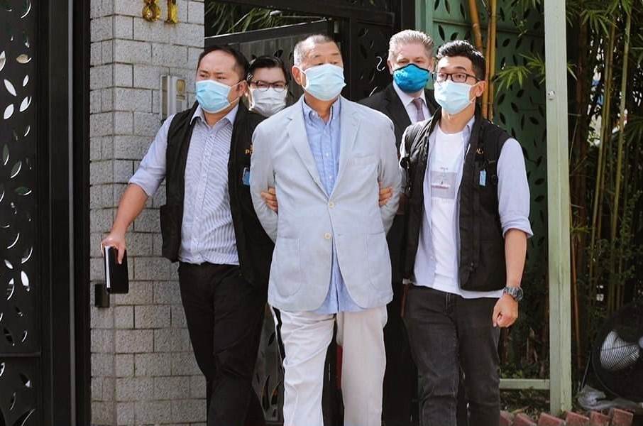 HONG KONG MEDIA TYCOON JIMMY LAI ARRESTED UNDER SECURITY LAW