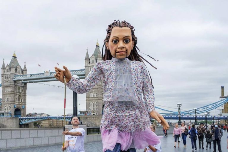 LITTLE AMAL THE GIANT PUPPET WALKS 8,000KM TO HIGHLIGHT THE PLIGHT OF ...