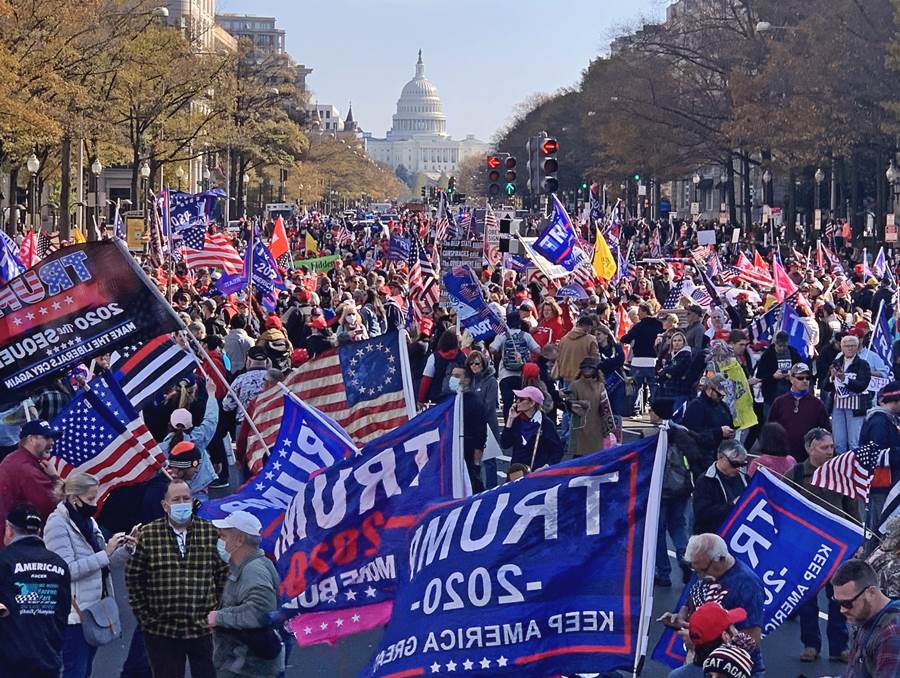 THOUSANDS OF PROTRUMP PROTESTERS RALLY IN WASHINGTON DC