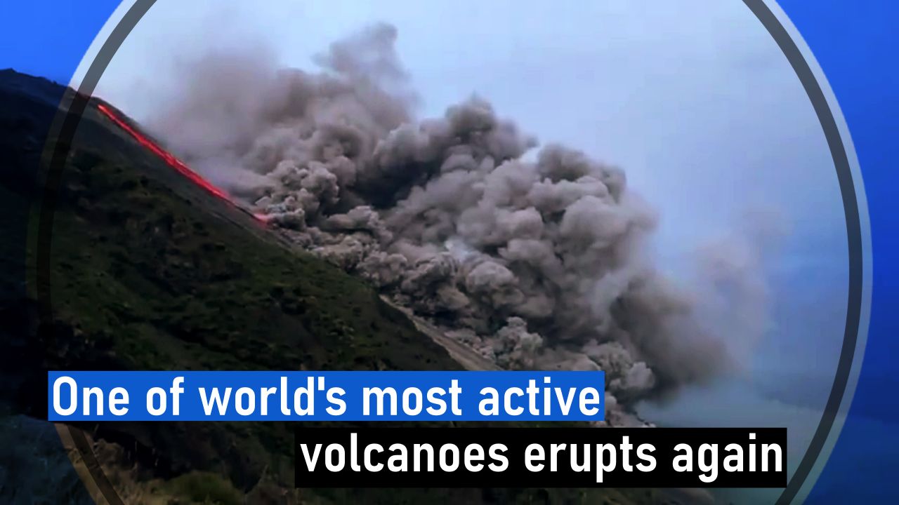 One of world’s most active volcanoes erupts again