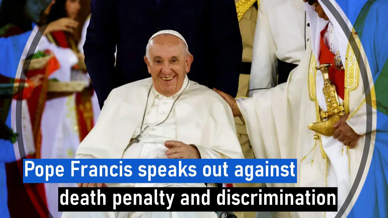 Pope Francis speaks out against death penalty and discrimination